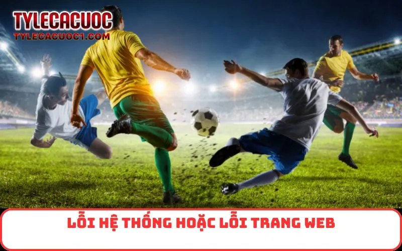 Lỗi hệ thống hoặc lỗi trang web