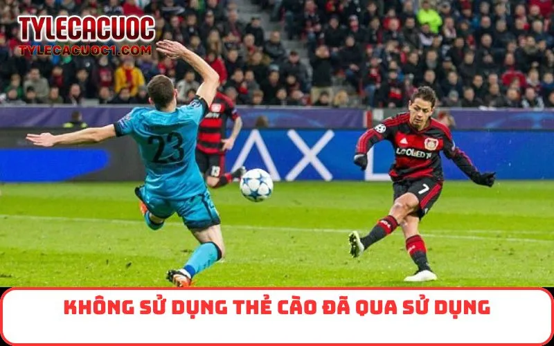 Không sử dụng thẻ cào đã qua sử dụng